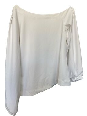 Off-Shoulder Long Sleeve Women’s Top - White